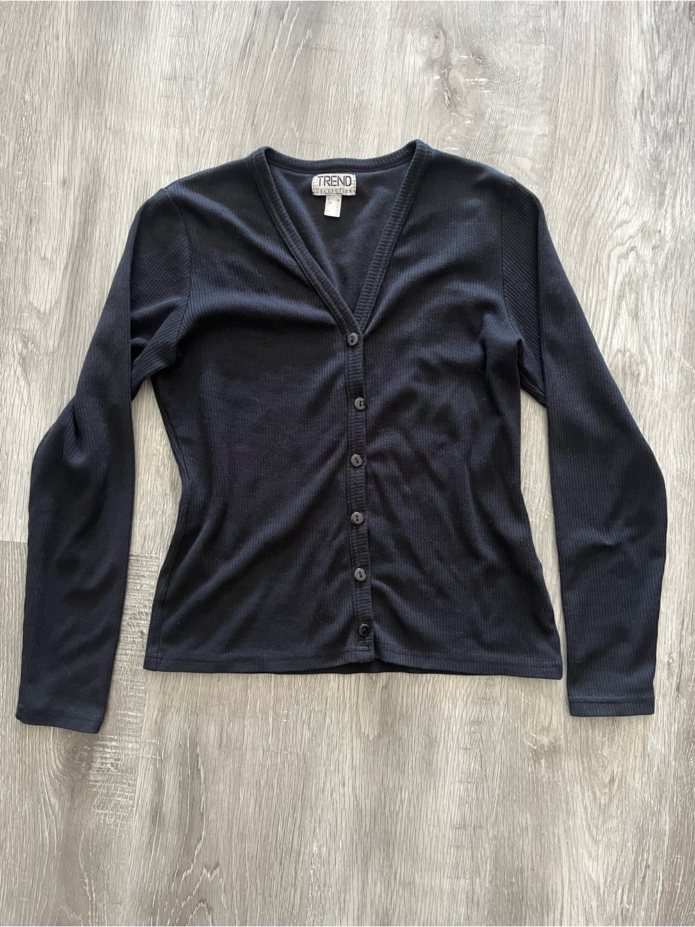 Women's Black Button Cardigan